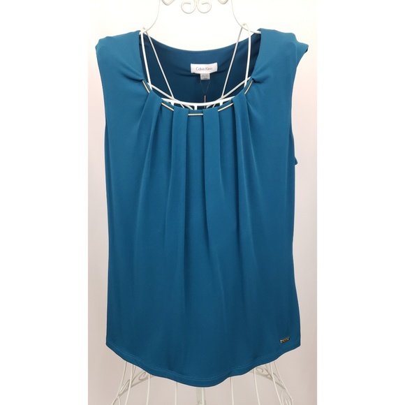 Calvin Klein Tops - *SOLD* Calvin Klein Sleeveless Embellished Top